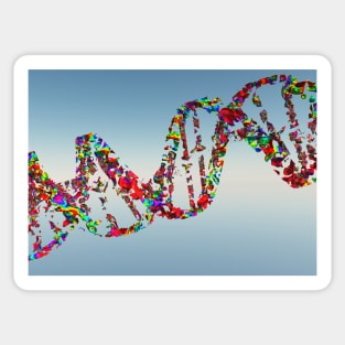 DNA Strand Sticker